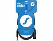 SSQ JSXM3 - Kabel XLR samice - Jack stereo 6,3 mm, 3 m