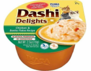 INABA Dashi Delights Chicken s bonito vločkami ve vývaru - kočičí pamlsky - 70g