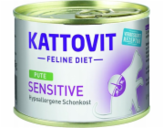 KATTOVIT Sensitive Turkey - mokré krmivo pro kočky - 185g