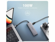 AXAGON HMC-5H60, USB 5Gbps hub, porty 2x USB-A, 1x USB-C, HDMI 4k/60, PD 100W, kabel USB-C 15cm