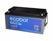 Ecobat Trakční Pb baterie EDC12-150, 160Ah, 12V