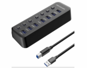 USB 3.2 Superspeed HUB 7-portový s vypínači portů