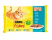 Friskies Fish Mix - mokré krmivo pro kočky - 4x 85 g