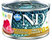 FARMINA N&D Cat Natural Tuna&Chicken - mokré krmivo pro kočky - 140 g