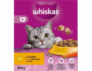 WHISKAS with delicious chicken - suché krmivo pro kočky - 800g