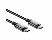 Rychlonabíjecí kabel Rocoren USB-C na USB-C Retro Series 2m 100W (šedý)