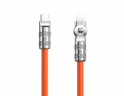 Otočný kabel USB-C na Lightning Dudao L24CL 120W 1m (oranžový)