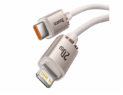 Kabel USB-C do iP Baseus Crystal Shine,  20W, 1.2m (różowy)