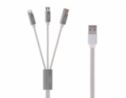 Kabel USB 3v1 Remax Kerolla, 2 m (white)