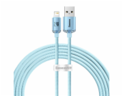 Kabel USB do iP Baseus Crystal Shine, 2.4A, 2m (niebieski)