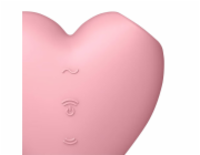 Masážní přístroj na klitoris Cutie Heart Light Red Satisfyer (růžový)