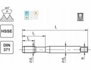 Fanar THREAD M10 DIN-371C L40 LH (6H) HSSE 800