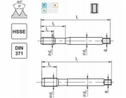 Fanar THREAD UNC 3/8-16 DIN-371B (2B) HSSE 800