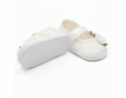 Kojenecké saténové capáčky New Baby Ivory Flowers 3-6 m Vel.3- 6 m