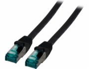 EFB  RJ45 Patchkabel S/FTP, Cat.6A, LSZH, 0,25m, černá