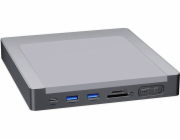 INVZI MagHub 8-in-1 USB-C Docking Station / Hub for iMac with SSD Bay (Gray)