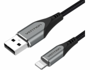 Cable USB 2.0 to Lightning, Vention LABHF 2.4A 1m (Gray)