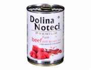 Dolina Noteci Premium Pure bohaté na hovězí maso s hnědou rýží - mokré krmivo pro psy - 400g