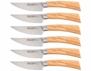 Jean Dubost Laguiole 6 pcs. Steak Knife Set, Olive