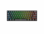 Mechanická klávesnice Royal Kludge RK61 RGB, červené spínače (černá)