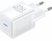 Wall charger, Vention, FEPW0-EU, USB-C, 20W, GaN (white)