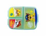 Box na oběd pro děti STOR 74620 3 přihrádky Paw Patrol Chase (žlutá a modrá)