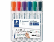 STAEDTLER Popisovače na bílou tabuli "Lumocolor 351", 6 barev, 2 mm, kulatý hrot 351 WP6-1