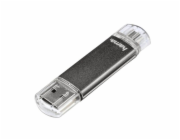 Flashdisk Hama flashPen Laeta Twin 32 GB 10 MB/s, šedá