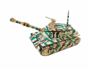 Woodcraft Dřevěné 3D puzzle Velký tank