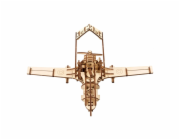 Ugears 3D dřevěné mechanické puzzle Bojový dron Bayraktar TB2