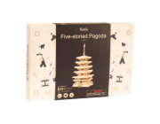 RoboTime dřevěné 3D puzzle Pětipatrová pagoda