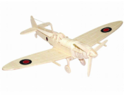 Woodcraft Dřevěné 3D puzzle spitfire