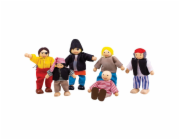 Bigjigs Toys Set piráti 6ks