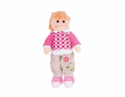 Bigjigs Toys Látková panenka Melanie 38 cm