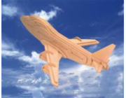 Woodcraft Dřevěné 3D puzzle boeing