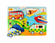 Bigjigs Toys Vkládací puzzle záchranáři