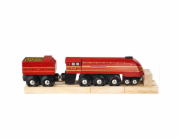 Bigjigs Rail replika lokomotivy Duchess of Hamilton + 3 koleje