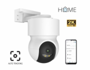 iGET HOME Camera CS8 White - WiFi 2K IP kamera otočná, noční vidění, audio, IP65, auto tracking