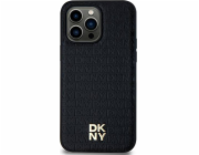 DKNY PU Leather Repeat Pattern Stack Logo Magsafe Zadní Kryt pro Samsung Galaxy S24+ Black