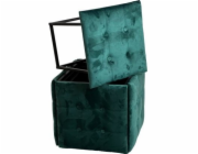 Puff-transformer 5in1 - 5 stools in 1 pouffe bottle green velvet