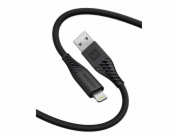 Data kabel SWISSTEN SOFT SILICONE USB/Lightning, 60W, 1,5m, černá