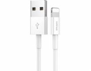 Kabel USB-Lightning VFAN X03, 3A, 1m (bílý)