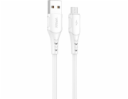 Kabel USB-Micro USB VFAN Colorful X12, 3A, 1 m (bílý)