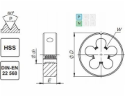 Fanar DIE UNC 1 -8 DIN-22568 (2A) HSS 800