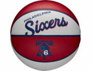 Wilson  Team Retro Philadelphia 76ers Mini míč WTB3200XBPHI bílý 3