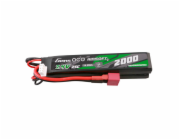 Gens Ace 25C 2000mAh 2S2P 7,4V sedlová airsoftová pistolová lipo baterie s mini Deans(T) konektorem