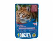 BOZITA sterilised beef jellied pieces - wet cat food - 85g