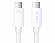 rychlonabíjecí kabel Baseus Superior 2 USB-C na USB-C 240W, 1,8 m (bílý)