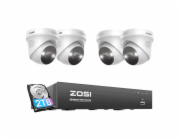 IP kamera ZOSI C225 4 ks WiFi 5MP + NVR 8ch + 2TB HDD