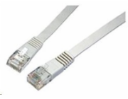 Solarix Patch kabel plochý CAT6 UTP LSOH 0,5m šedý non-snag-proof C6-111GY-0,5MB